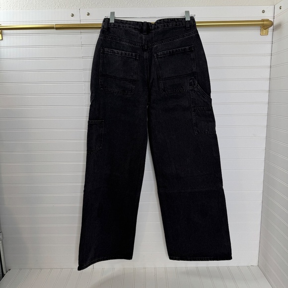 NEW Editked Ayla Low Rise Carpenter Jeans Black Small - Picture 8 of 12